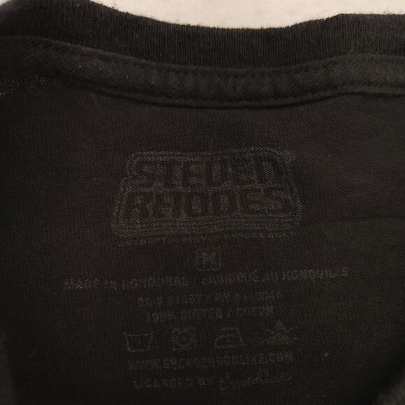 Steven Rhodes Meet Your Doppelganger Crew Neck Shirt Mens Size Medium M Black - Picture 3 of 10